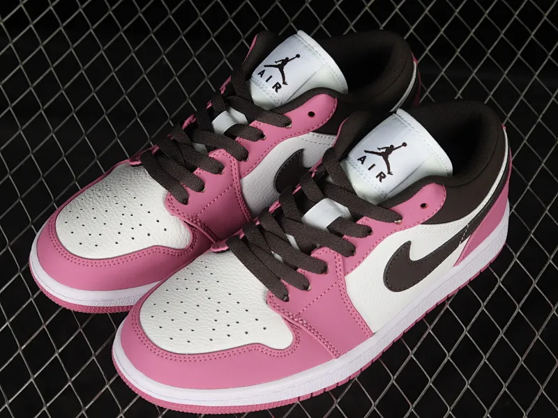 All categories Air Jordan Jordan series basketball shoes Air Jordan 1 Low Z version Air Jordan 1 Low AJ1 Joe 1 white pink black hook low-top casual sneakers DC1767-160